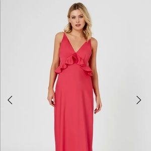 Finders Keepers Coco Cabana Maxi Dress Strawberry